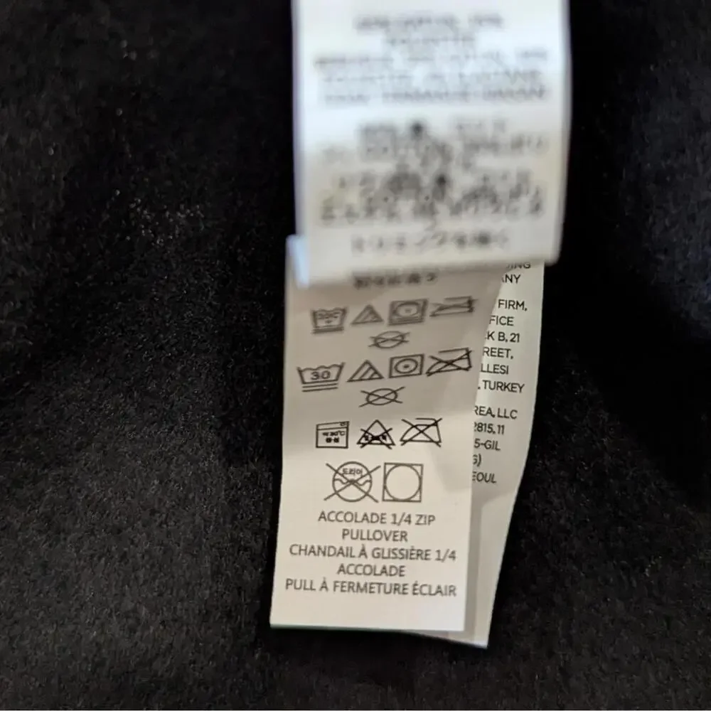 $148 Alo Yoga Accolade 1/4 Zip Pullover Black Size S NWOT Men’s Women's Unisex - Picture 8 of 11
